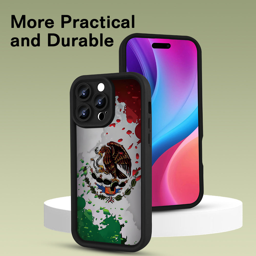 An eagle pattern mobile phone case, concave black TPU soft protective case, birthday or festival gift for men and women, suitable for 16iPhone 15 14 13 12 11 Plus Pro Max