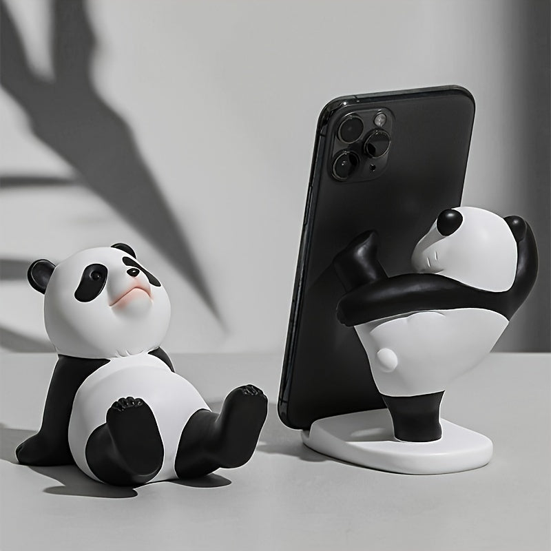 Adorable Panda Desk Phone Stand Set: Includes 1 X 8.3Cm\u002F3.35In And 2 X 7.5Cm\u002F2.95In Panda Phone Stands - Perfect for Office Or Home Decor