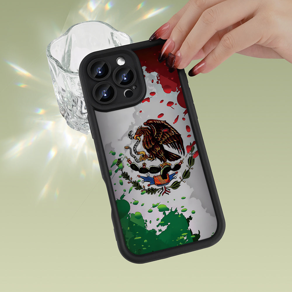 An eagle pattern mobile phone case, concave black TPU soft protective case, birthday or festival gift for men and women, suitable for 16iPhone 15 14 13 12 11 Plus Pro Max
