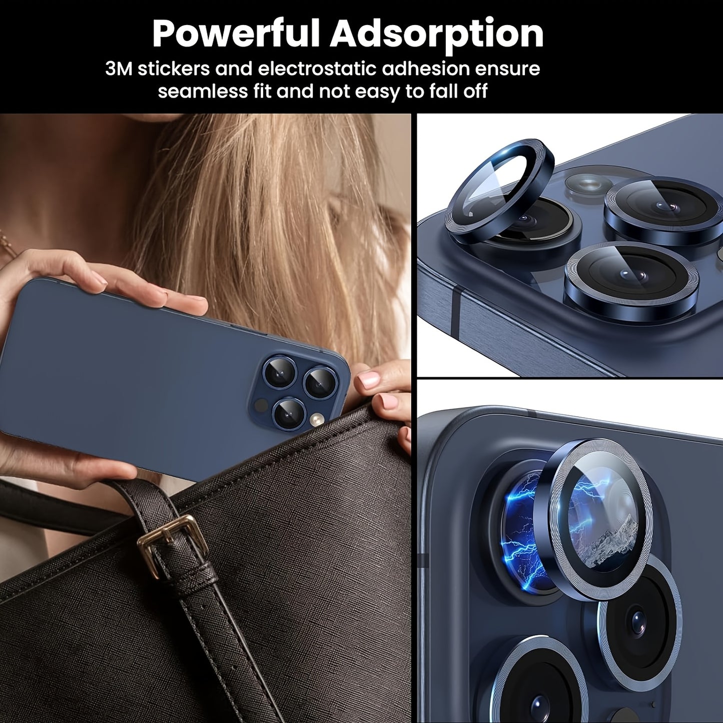 15 camera film mixed colors Available for:iPhone16 16pro 16promax 16plus 15PRO15 15PROMAX 14 14PRO14PROMAX14plus 13mini13 13PRO13PROMAX 12 12PRO 12PROMAX 11 11PRO11PROMAXMobile Phone Lens Film Black, Blue, Gold, Gray, Dazzling Color Eyehawk Lens Film