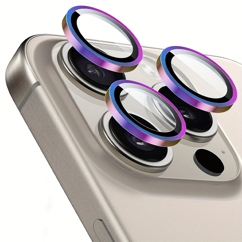 15 camera film mixed colors Available for:iPhone16 16pro 16promax 16plus 15PRO15 15PROMAX 14 14PRO14PROMAX14plus 13mini13 13PRO13PROMAX 12 12PRO 12PROMAX 11 11PRO11PROMAXMobile Phone Lens Film Black, Blue, Gold, Gray, Dazzling Color Eyehawk Lens Film