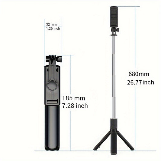 ProExtend Selfie Stick Tripod - Wireless Remote Control, Detachable Shutter, Expandable Stand for Party, Video Recording, Photography, Live Streaming, Camera Stability and Smooth Panning